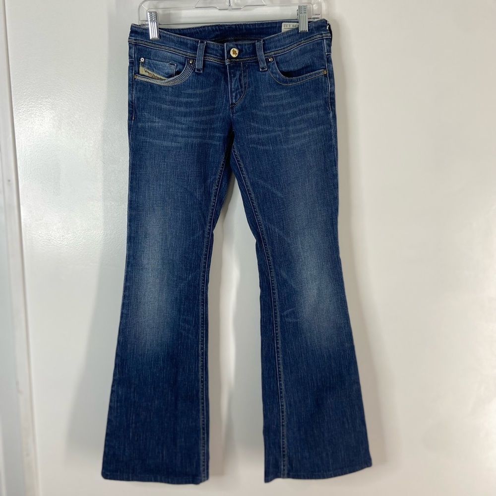 Diesel Lowkyb.c Bootcut Jeans Italian Made Wash 00888 Womens Size 28 Pants